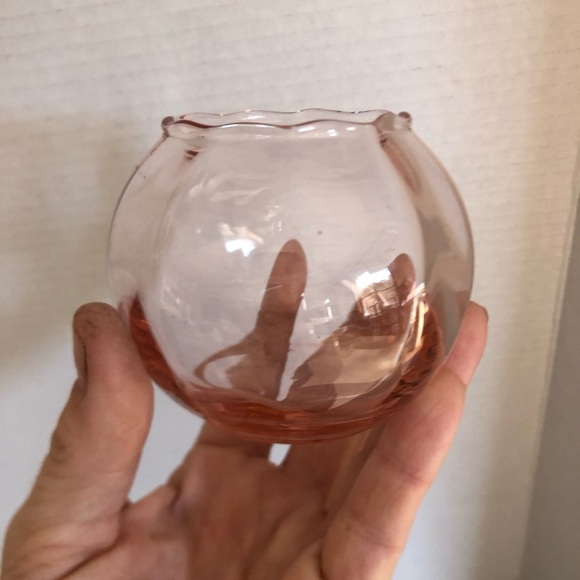 Vtg Pink Optic Swirl Bud Vase - Picture 8 of 9